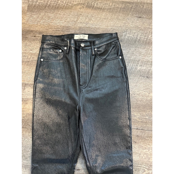 We The Free Phoenix Coated Skinny Jean in Liquid Black size 29 - Picture 3 of 10